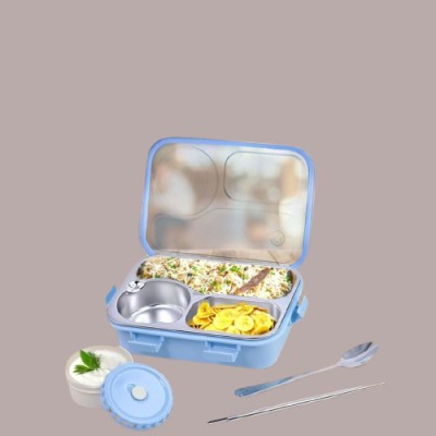 VSELL Compartment -3 Sealed Leak Proof Stainless Steel For Kid's & Adult_K520 3 Containers Lunch Box(750 ml, Thermoware)