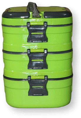 RUDHJAL 3 Layer Lunch Box with Lock (Pack of 1) 3 Containers Lunch Box(1000 ml)
