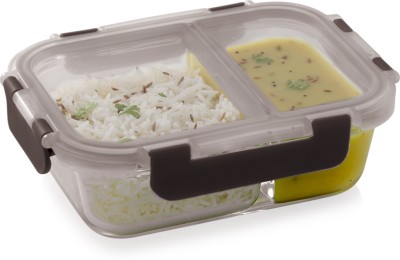 Magnus Glock Glass Food Rectangle Divider Container 1 Containers Lunch Box(580 ml)