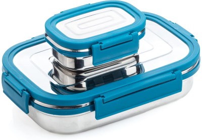 IDEAL PRIME Leak Proof Stainless Steel Insulated Lunch Box With Small Veggie Box 900 ml 2 Containers Lunch Box(900 ml, Thermoware)