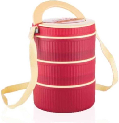 ASPIDO 3-Layer Insulated Tiffin Box – Leakproof & BPA-Free Lunch 3 Containers Lunch Box(200 ml, Thermoware)