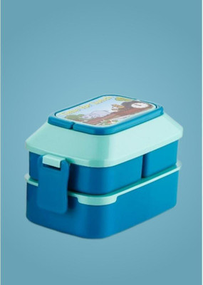 SOHAM Lunchbox_3 container_Blue_43 3 Containers Lunch Box(1200 ml)
