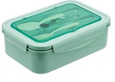 Dk Trendz Lunch Box and Spoon, Reusable 3-Compartment Divided Food Storage Container 1 Containers Lunch Box(1400 ml)