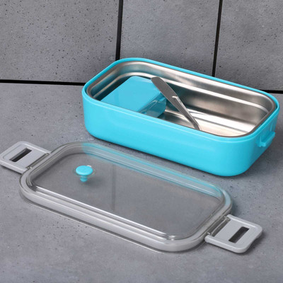 Om Enterprise canva blue 1 1 Containers Lunch Box(250 ml, Thermoware)