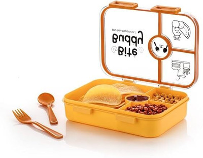 BESTT YELLOW BITE BUDDY 1 Containers Lunch Box(1000 ml)