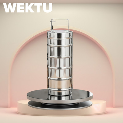 WEKTU Premium Stainless Steel Lunch Box/5Container/Tiffin/Food Grade/1PC/48 5 Containers Lunch Box(1500 ml)