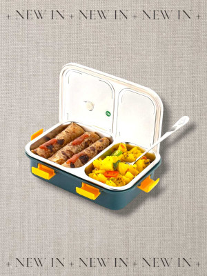 ZingZest Plastic Fridge Container  - 750 ml(Green)