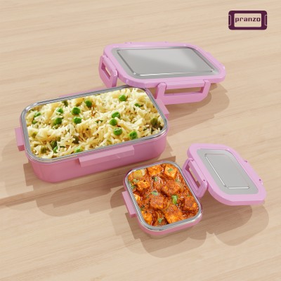 pranzo Executive All Steel Lunch Box 2 Containers Lunch Box(800 ml, Thermoware)