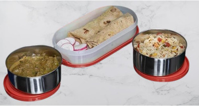 IDEAL PRIME SS2 LB_932 3 Containers Lunch Box(1000 ml, Thermoware)