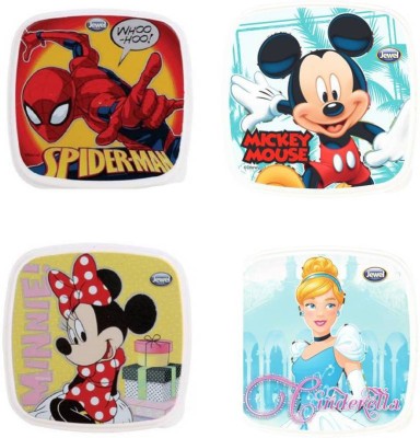 JEWEL Snackie ( Pack of 4) Disney Cartoon Lunch Box for School Kids 1 Containers Lunch Box(500 ml)