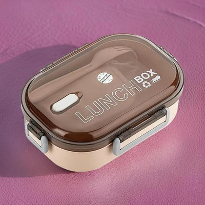 KEATON Plastic lunchbox for kids | Spoon & Fork 2 Containers Lunch Box 2 Containers Lunch Box(1000 ml)