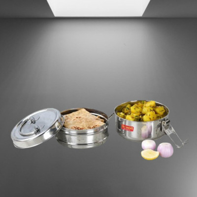 IDEAL PRIME SS 2 L Box A38 2 Containers Lunch Box(1000 ml, Thermoware)