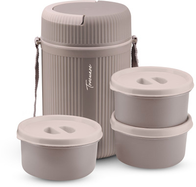 Trueware MEAL 3 Insulated Hot Lunch Box With 3 PP Container 300 ML Each 3 Containers Lunch Box(900 ml, Thermoware)