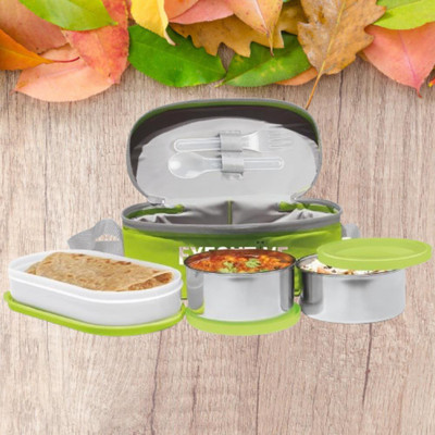 IDEAL PRIME SS2 LB_980 3 Containers Lunch Box(1000 ml, Thermoware)