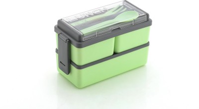 Analog Kitchenware Plastic 3 Layer Kids/College/Office/Gym Lunch Box With Spoon & Fork 3 Containers Lunch Box(1400 ml)