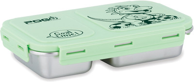 POGON Chit Chat Stainless Steel Lunch Box for Kids, School Tiffin Box 1 Containers Lunch Box(500 ml)