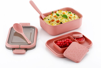 Analog Kitchenware 2 Layer 2 Attach Container Lunch Box For Kids/School/Office Box 1 Containers Lunch Box(600 ml)