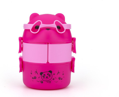 Analog Kitchenware PANDA Design Carrying Handle Kids/School/Office Lunch Box 3 Containers Lunch Box(900 ml)