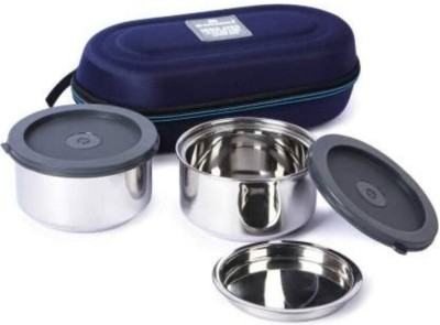 Mumma's LIFE Stainless Steel Insulated Lunch Box (Blue) 2 Containers Lunch Box(280 ml, Thermoware)