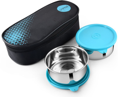 UNINOX Stainless Steel Tiffin Set of 2 Container 325 ml each Lunch Box 2 Containers Lunch Box(700 ml)