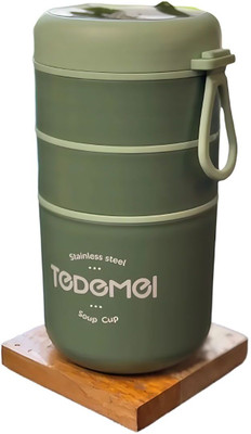 tedmei brunch 3 layer 3 Containers Lunch Box(890 ml, Thermoware)