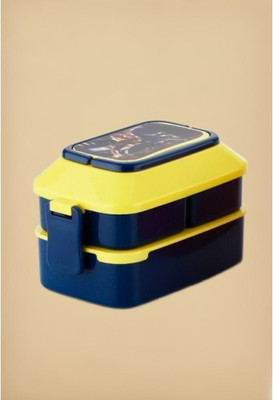 Sinternationai Lunchbox_3 container_Nevy blue_67 3 Containers Lunch Box(1200 ml)