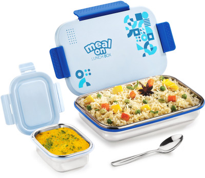 Pratap Meal On (With Separate 200ml Box) 2 Containers Lunch Box(950 ml)
