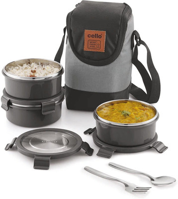 cello MF Freshco Plus 3 Containers Lunch Box(800 ml)