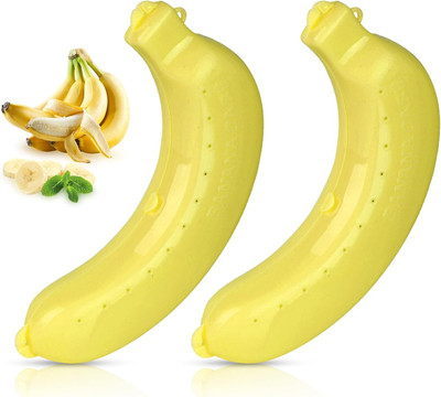 DJRetails 2 Fancy Banana Case 2 Containers Lunch Box (150 ml)_New 2 Containers Lunch Box(150 ml, Thermoware)