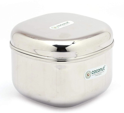 COCONUT Stainless Steel Set of 1 Single Container Lunch Box for School KIds 1 Containers Lunch Box(200 ml)