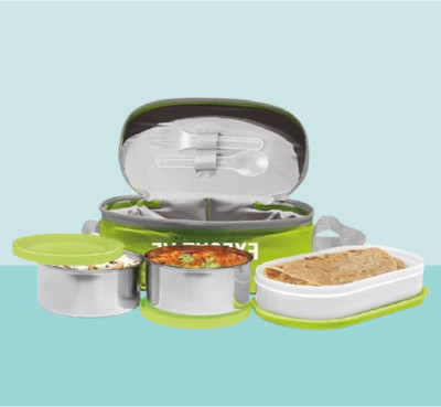 IDEAL PRIME SS2 LB_903 3 Containers Lunch Box(1000 ml, Thermoware)
