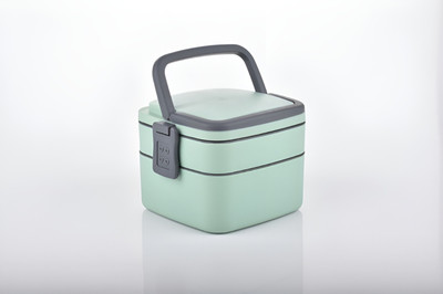 ACTIONWARE Plastic Lunch Box Ideal for Work and School 2 Containers Lunch Box(1000 ml)