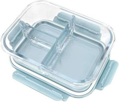 Coozico Lunch Box with 3-Compartment Meal Prep Containers Food Storage Box with Lid 1 Containers Lunch Box(1000 ml, Thermoware)