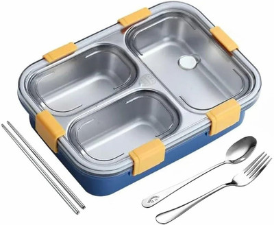 Gen Z Compartment Sealed Leak Proof Stainless steel 1200ml, thermoware 1 Containers Lunch Box(1200 ml, Thermoware)