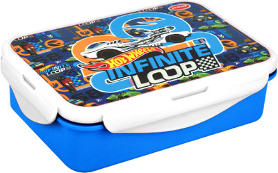 Pratap Hyper lock 650 Hot Wheels 2 Containers Lunch Box(650 ml)
