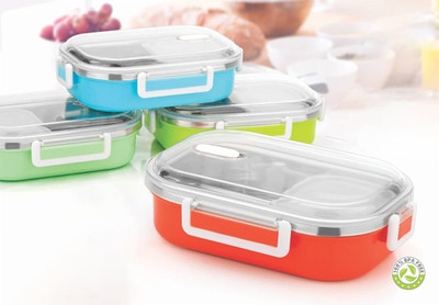 TEKREVA 1 2 Containers Lunch Box(200 ml)