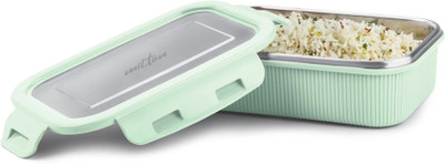 MILTON Cool Touch Rectangular 600 Stainless Steel Microwave Safe Container, 580 ml 1 Containers Lunch Box(580 ml)
