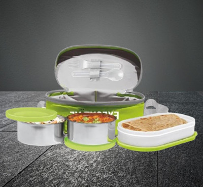 IDEAL PRIME SS2 LB_879 3 Containers Lunch Box(1000 ml, Thermoware)