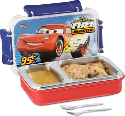 JAYPEE TOONBOX CARS 95 Lunch Box with 2 compartment for School Goers Gifting Multiuse 1 Containers Lunch Box(545 ml)