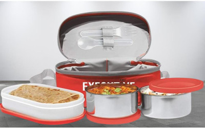 IDEAL PRIME SS2 LB_737 3 Containers Lunch Box(1000 ml, Thermoware)