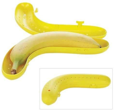 M.S TRADERS Banana Case Lunch Box MULTICOLOR ( PACK OF 2) 2 Containers Lunch Box(200 ml)