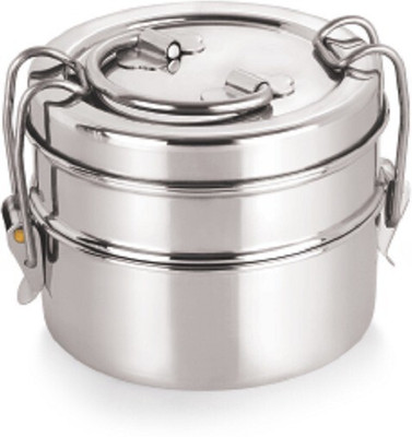 NEELAM Stainless steel Lunch box container with lid 7x2 2 Containers Lunch Box(800 ml)