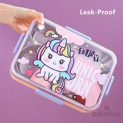 Better Buy Unicorn Leakproof 3 section / 3 Containers Lunch Box(750 ml)