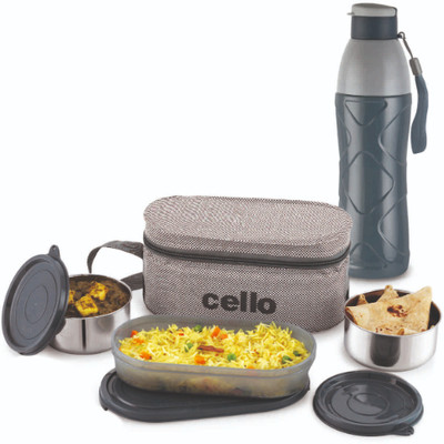 cello bite buddy and cool x 600 3 Containers Lunch Box(1145 ml, Thermoware)
