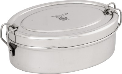 EAGLE Lunchsy Stainless Steel Lunch Box/Tiffin with Steel Separator Plate (Small) 1 Containers Lunch Box(300 ml)