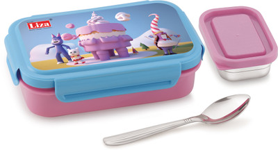 Liza 2 Compartment Insulated 2 Containers Lunch Box(550 ml, Thermoware)