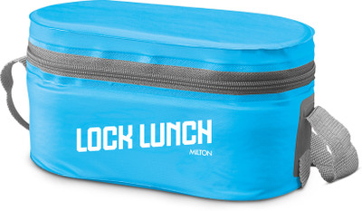 MILTON Lock Lunch Box 2 Round Steel 320ml each, 450ml 3 Containers Lunch Box(1090 ml)
