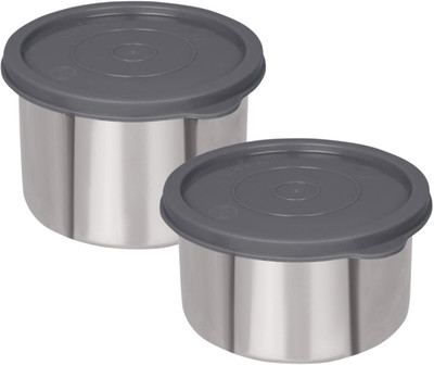 Osiya GREY Lunch Box Combo -800ML 2 Containers Lunch Box(800 ml, Thermoware)