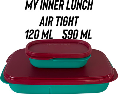 TUPPERWARE My inner lunch 710 ml air tight pack of 1 microware safe 2 Containers Lunch Box(710 ml, Thermoware)