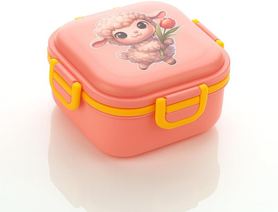 SYNDLEYZ Plastic lunch peach-1 1 Containers Lunch Box(800 ml)